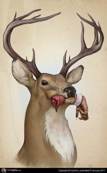 Олень с семью рогами