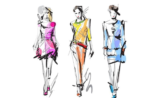 Эскизы одежды дизайнеров