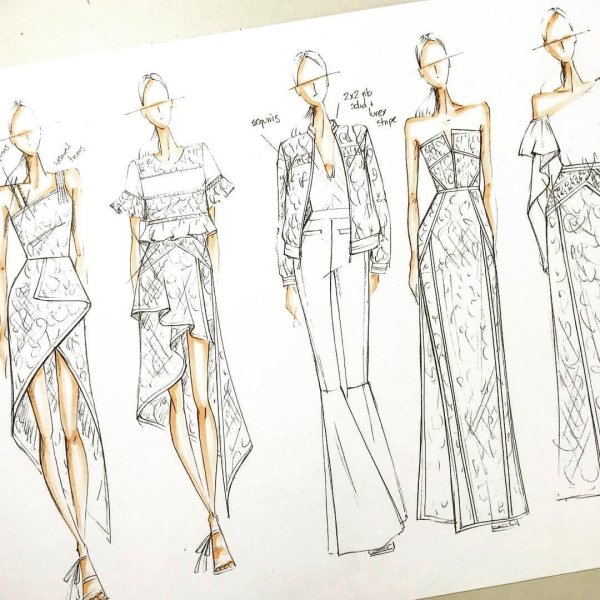 Эскизы модельеров