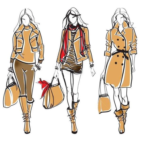 Эскизы одежды