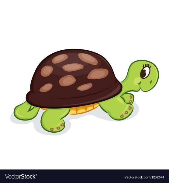 Карточка черепаха для детей