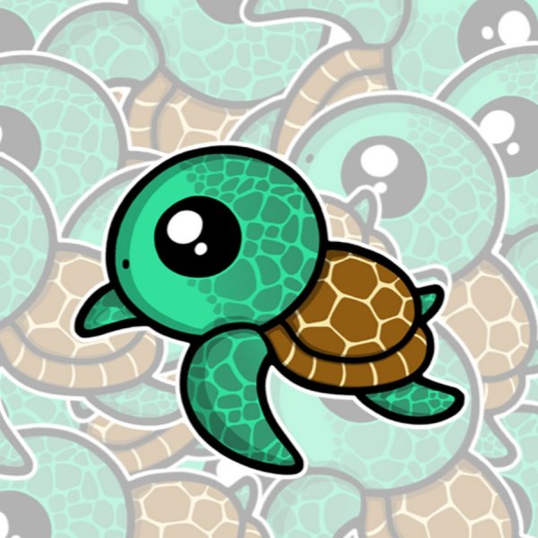 Наклейка черепашка