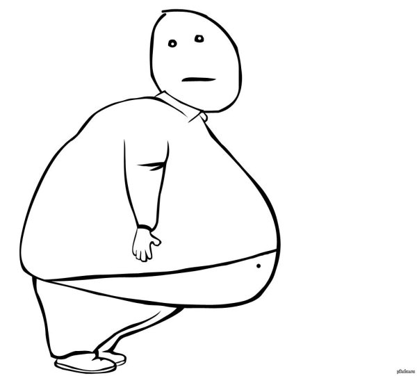 Толстый человечек