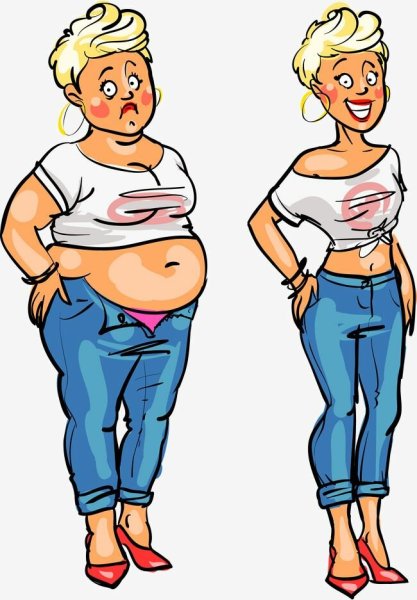 Карикатуры на толстых мужчин