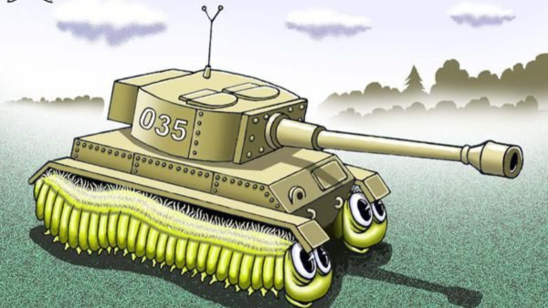 Танк карикатура