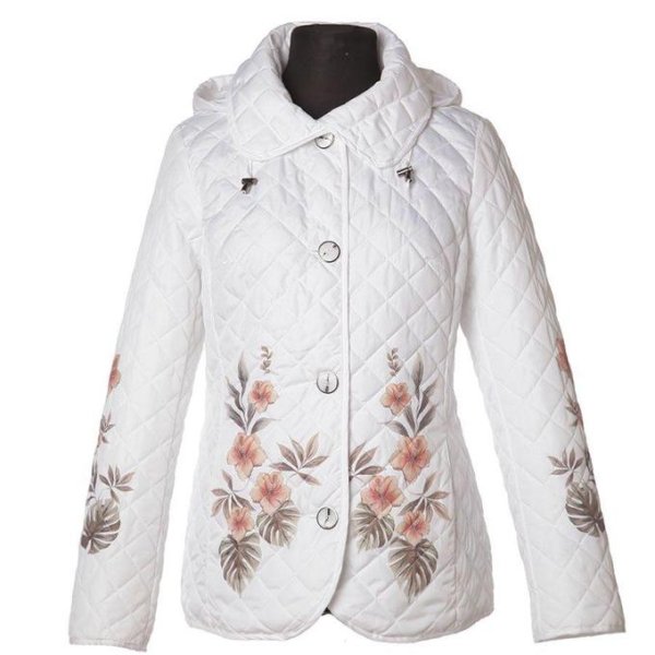 Пуховик женский Баон пейсли