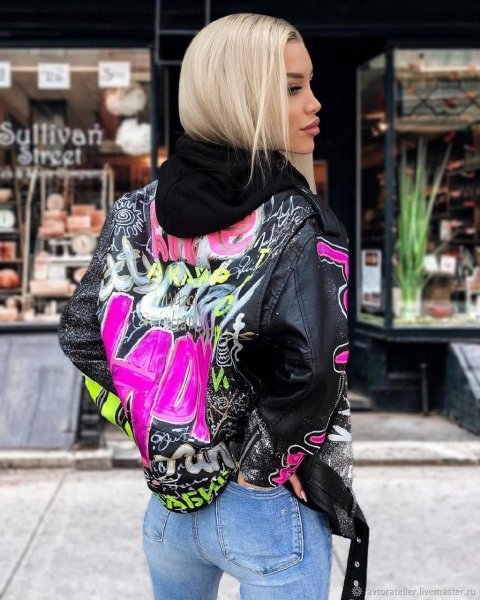 Куртка зимняя с надписями