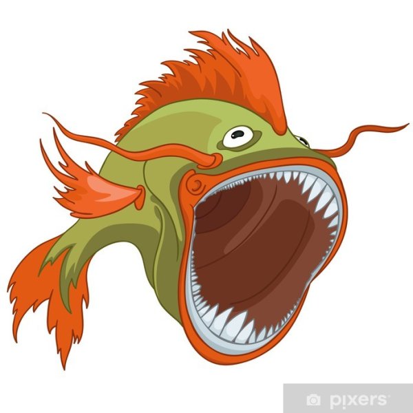 Пираньи мультяшные