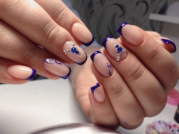 Синий френч