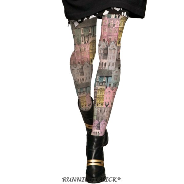 Колготки с принтом