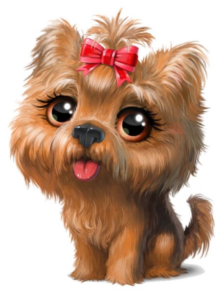 Кавайный Йоркширский терьер