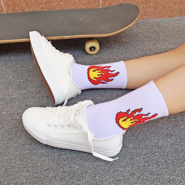 Носки длинные женские с принтом