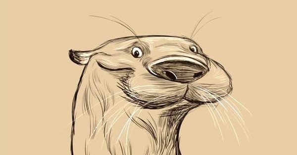 Выдра с моноклем