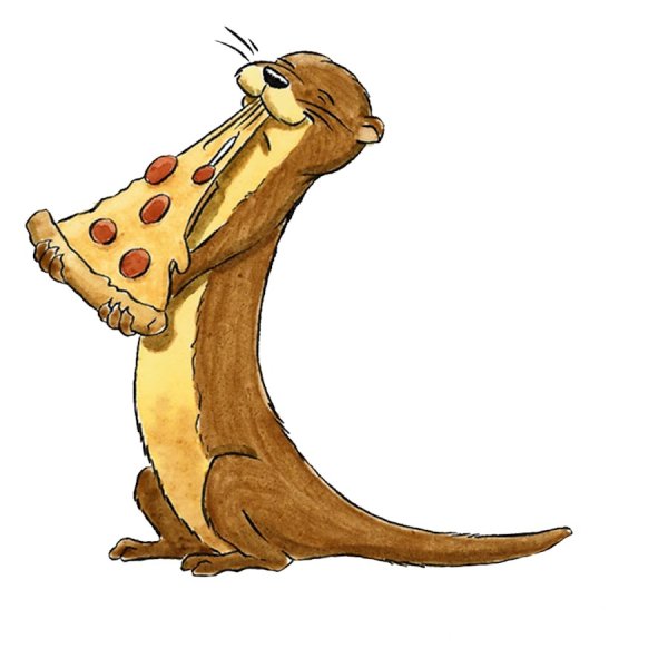 Выдра мультяшная смешная