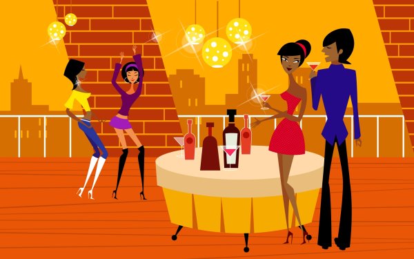 Открытка вечеринка