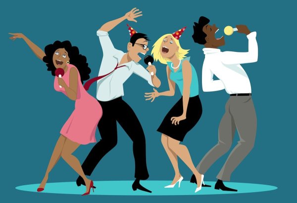 Вечеринка карикатура