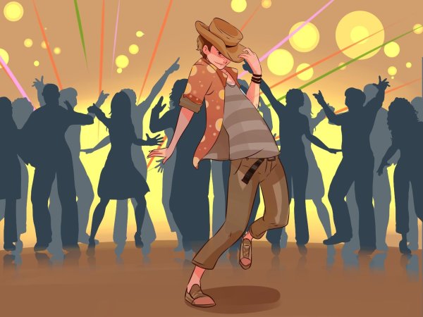 Люди в танце арт