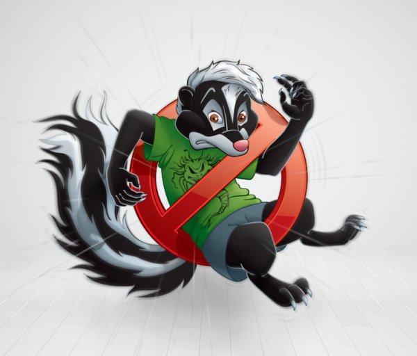 Скунс мультяшный вонь