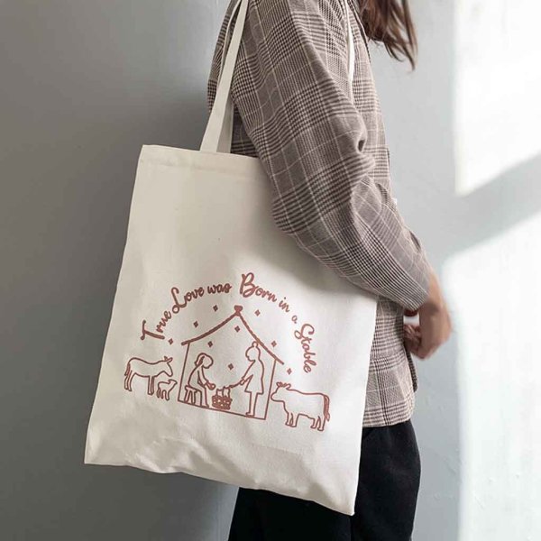 Холщовая сумка шоппер женская