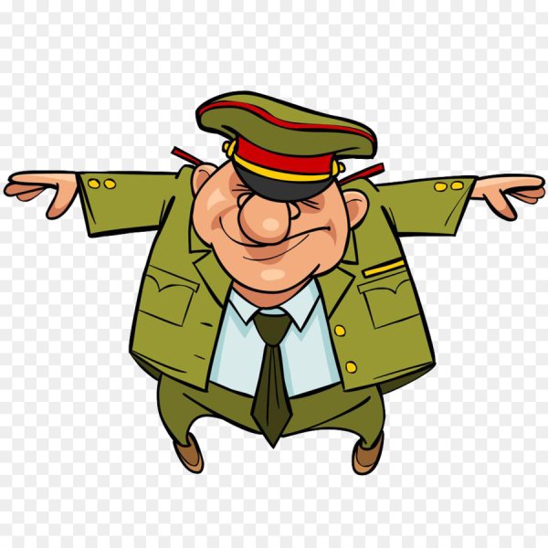 Мультяшный офицер