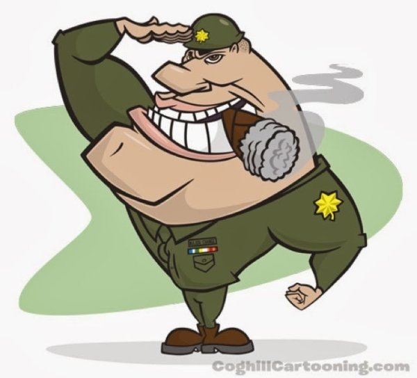 Толстый генерал карикатура