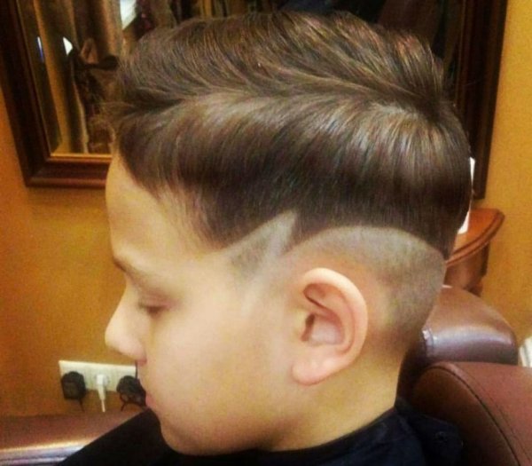 Стрижка с молнией для мальчика