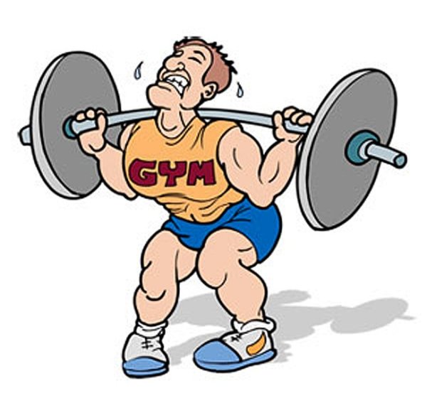 Приседания со штангой арт