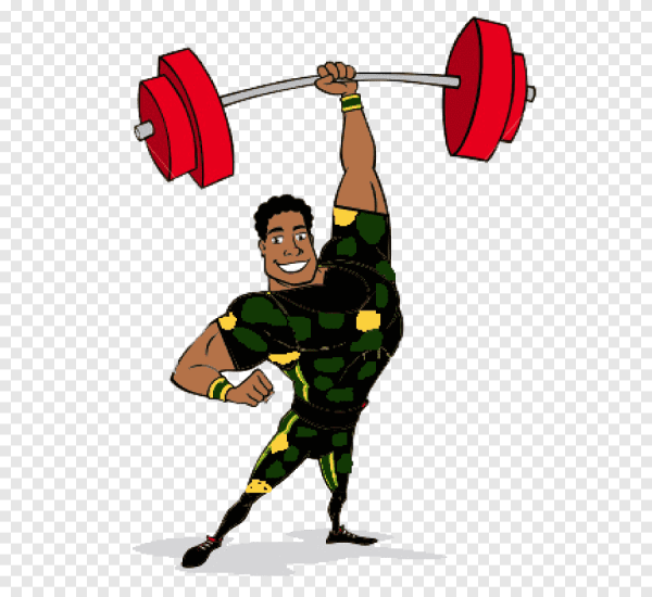 Силач со штангой