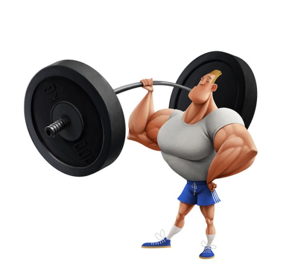 Силач мультяшка