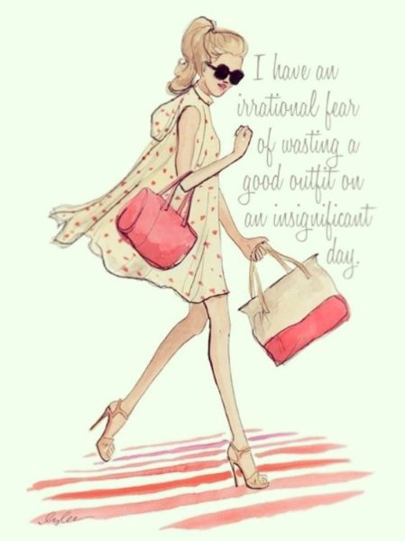 Модные иллюстрации девушек