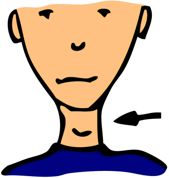 Шея мультяшная