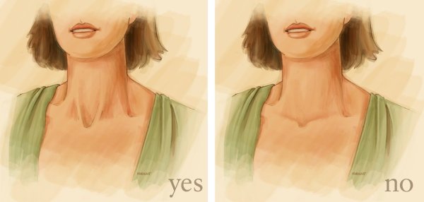 Как нарисовать шею