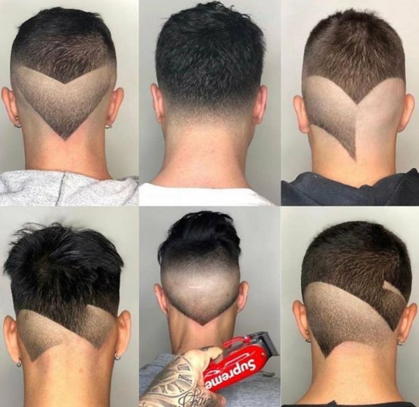 Хаер тату на волосах для мужчин