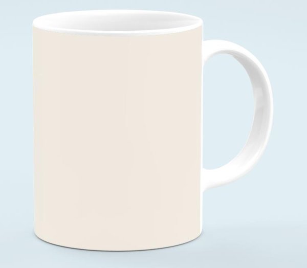 Кружка белая керамическая