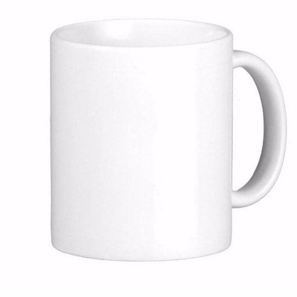 Кружка чайная белая без рисунка