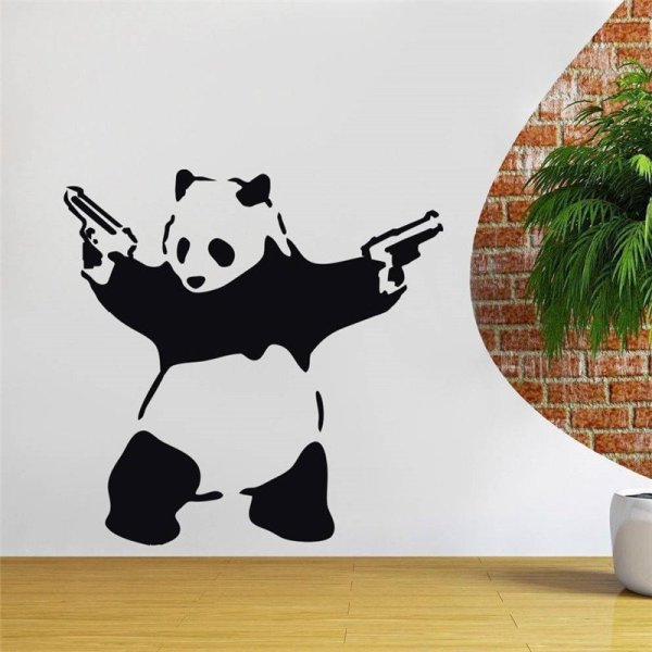 Прикольные трафареты для стен