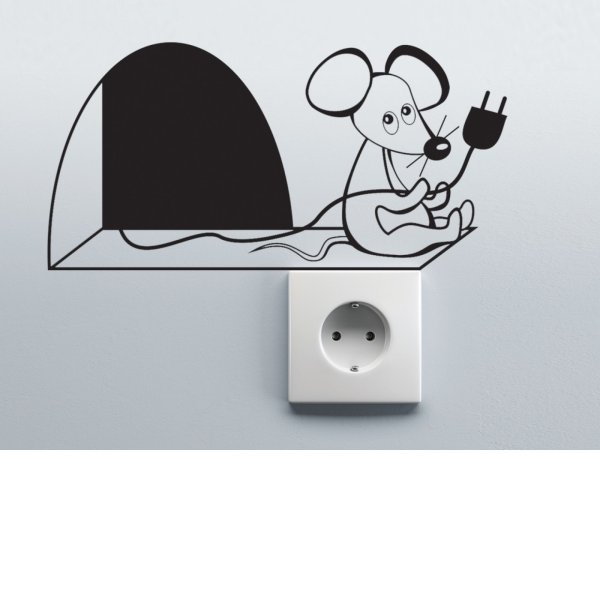 Наклейки на выключатели и розетки