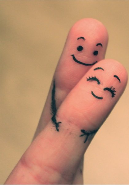 Рожицы на пальцах