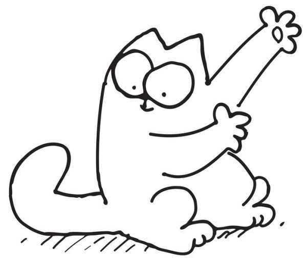 Кот Саймона рисунки