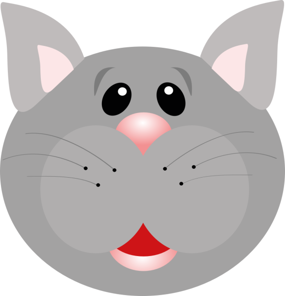 Мордочка котика для детей