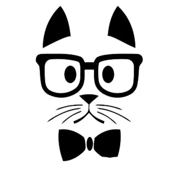 Наклейка морда кота