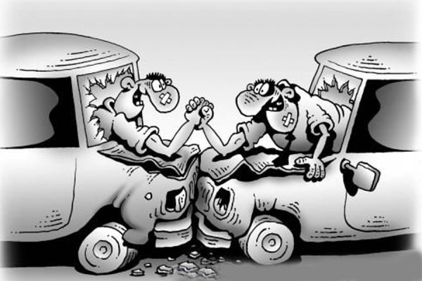 Женщина за рулем карикатура