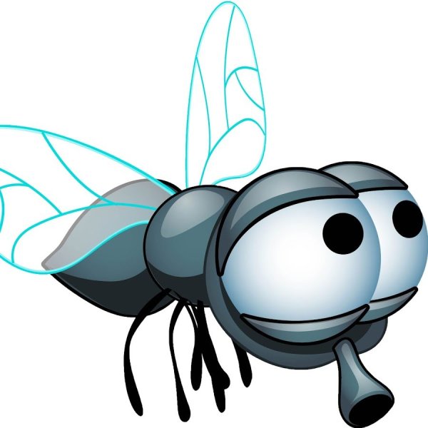 Муха мультяшная