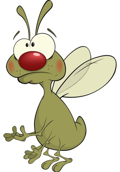 Муха с большими глазами мультяшка