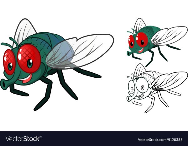 Муха мультяшная