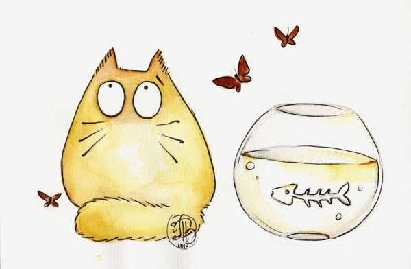 Рисованные коты Марии Ван Брюгген