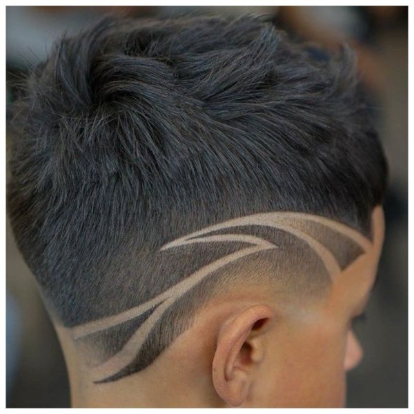 Хаер тату на волосах для мальчиков