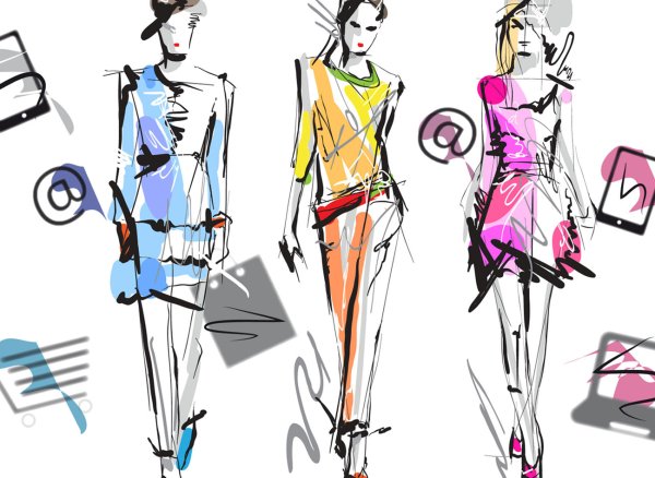 Рисовать одежду на моделях