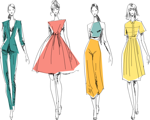 Эскиз повседневной одежды