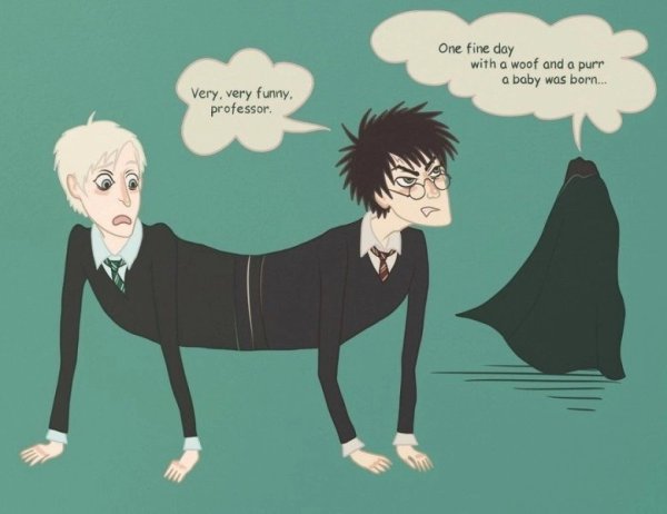 Драко Малфой смешные арты